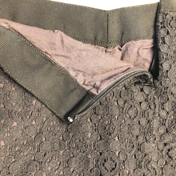 J. Crew black lace textured miniskirt - Picture 4 of 6